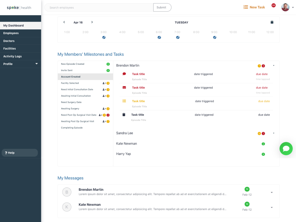 SpokeHealth admin members screen 7